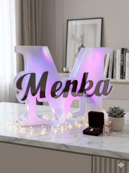 Personalized Initials RGB Light